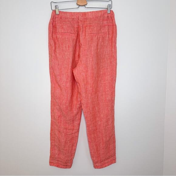 Anthropologie Pull On Neon Linen Pants - Picture 5 of 5